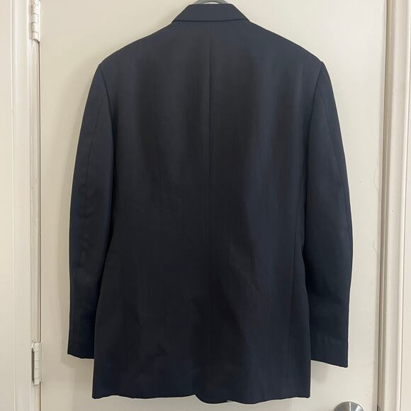 VTG Christain Dior Monsieur 1-Btn Peak Lapel Luxury Formal Blazer Jacket Sz 40R - Picture 2 of 10